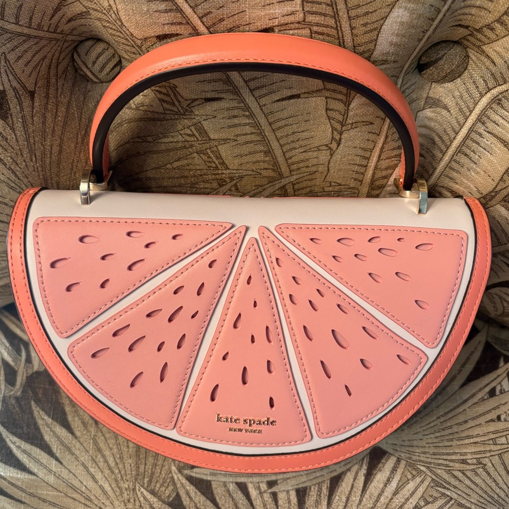 Kate Spade Squeeze Wicker 3D Grapefruit Crossbody
